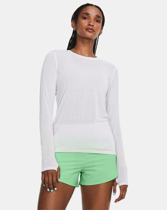 Women's UA Anywhere Long Sleeve in White image number 0